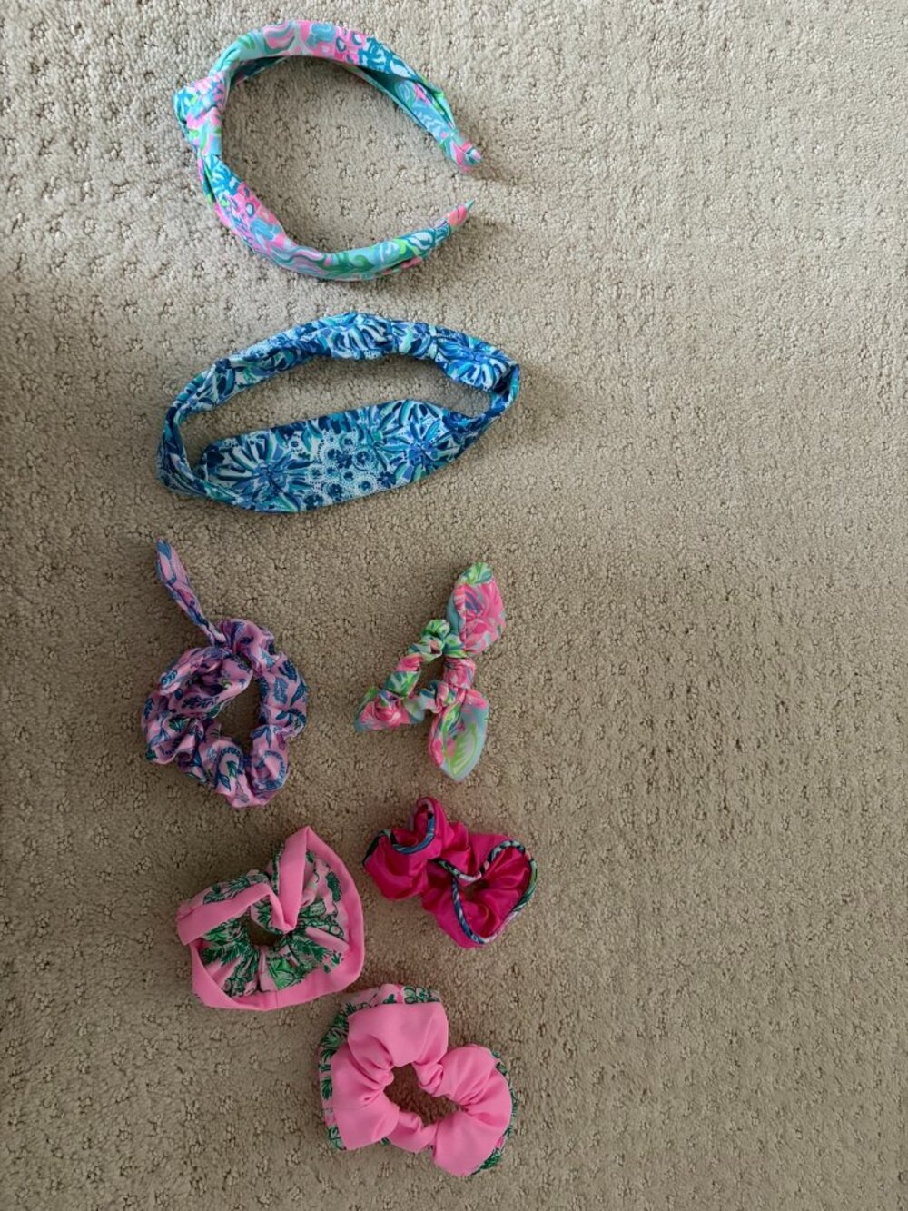 Lilly Pulitzer Hair Accessories Bundle 7pc Headbands Scrunchies Like New